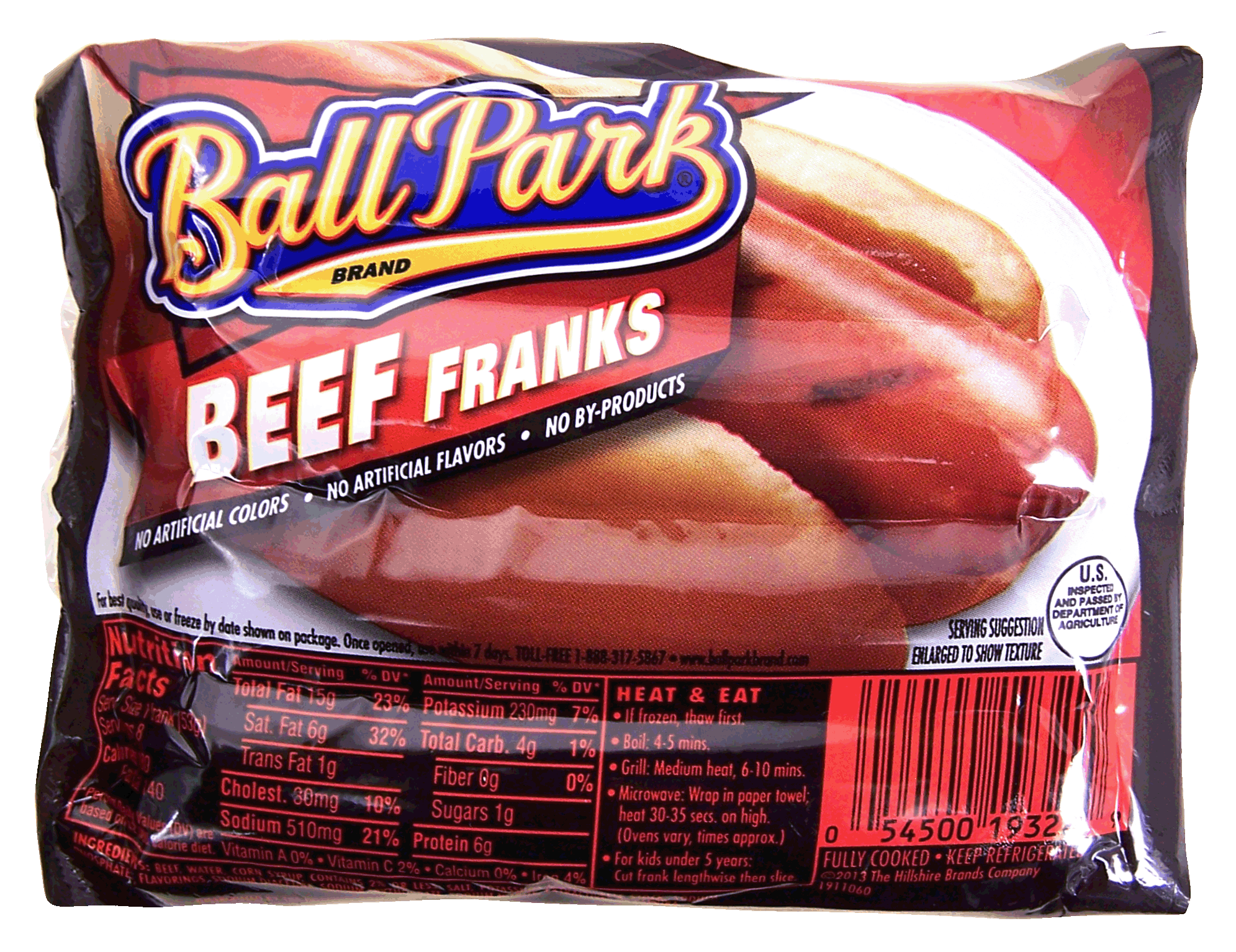 Ball Park  beef franks, 8 ct Full-Size Picture